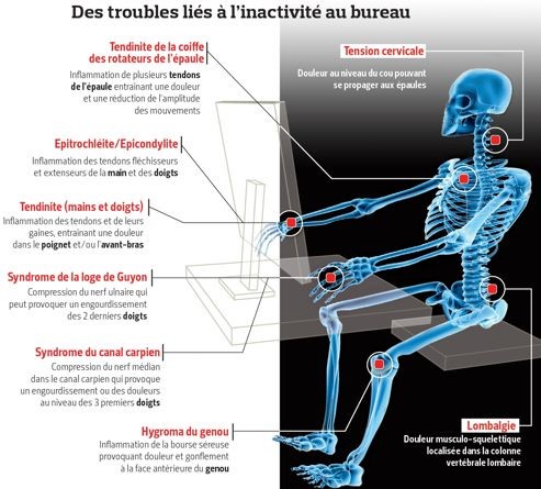 Les TMS - Posture Assise au travail